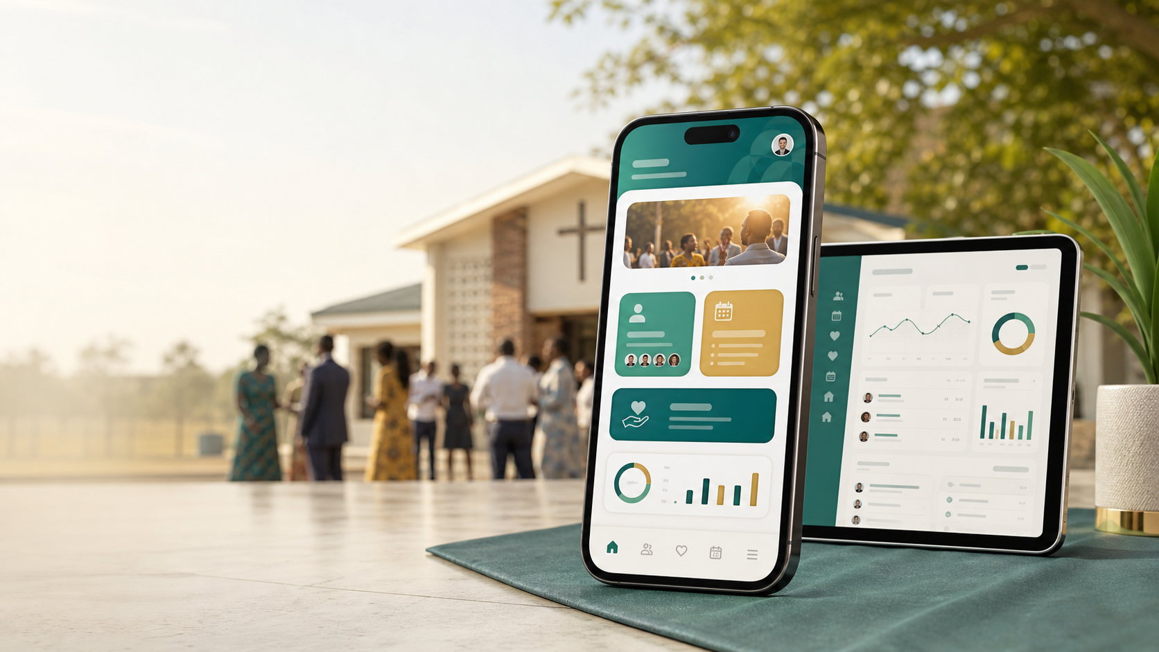 MyChurch mobile app and church dashboard